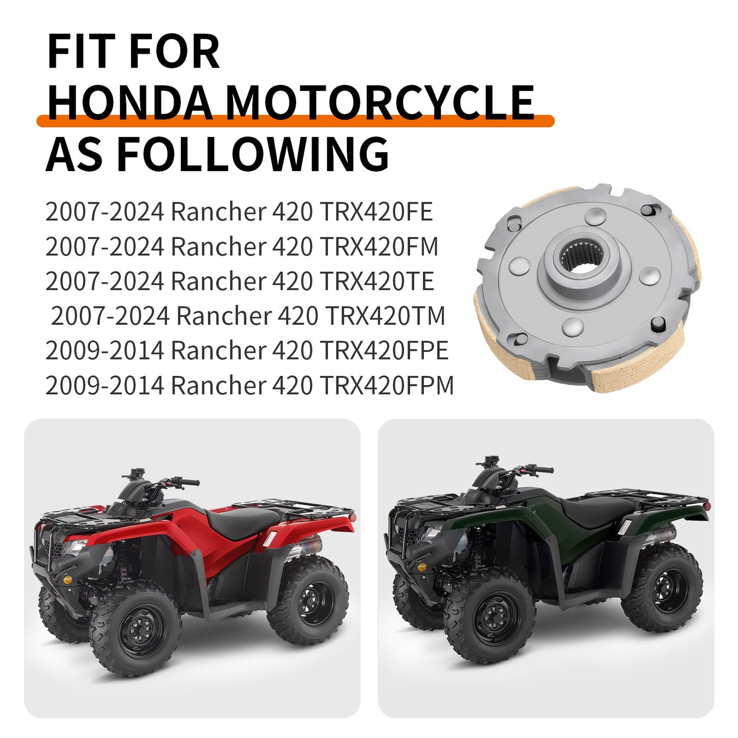 Wet Clutch Centrifugal Carrier for Honda Rancher 420 (2007–2023)