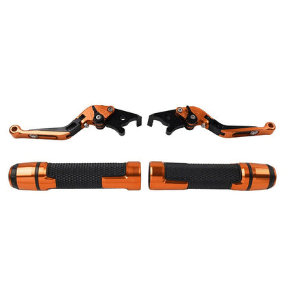 Orange Extendable Brake Clutch Levers Grip Set for Suzuki GSXR600/750 (2006-2023)