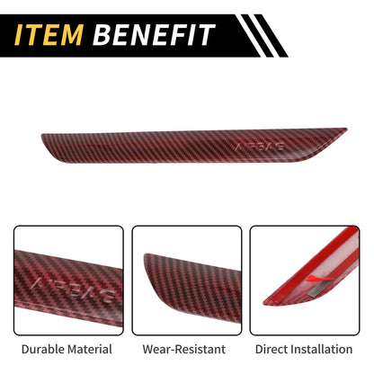 Passenger Side Interior Seat Handle for Jeep Wrangler JL JLU (2018–2023) Carbon Fiber Red