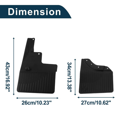 Set of 2 Mud Flaps Splash Guards for Mercedes-Benz G Class (2019–2023)