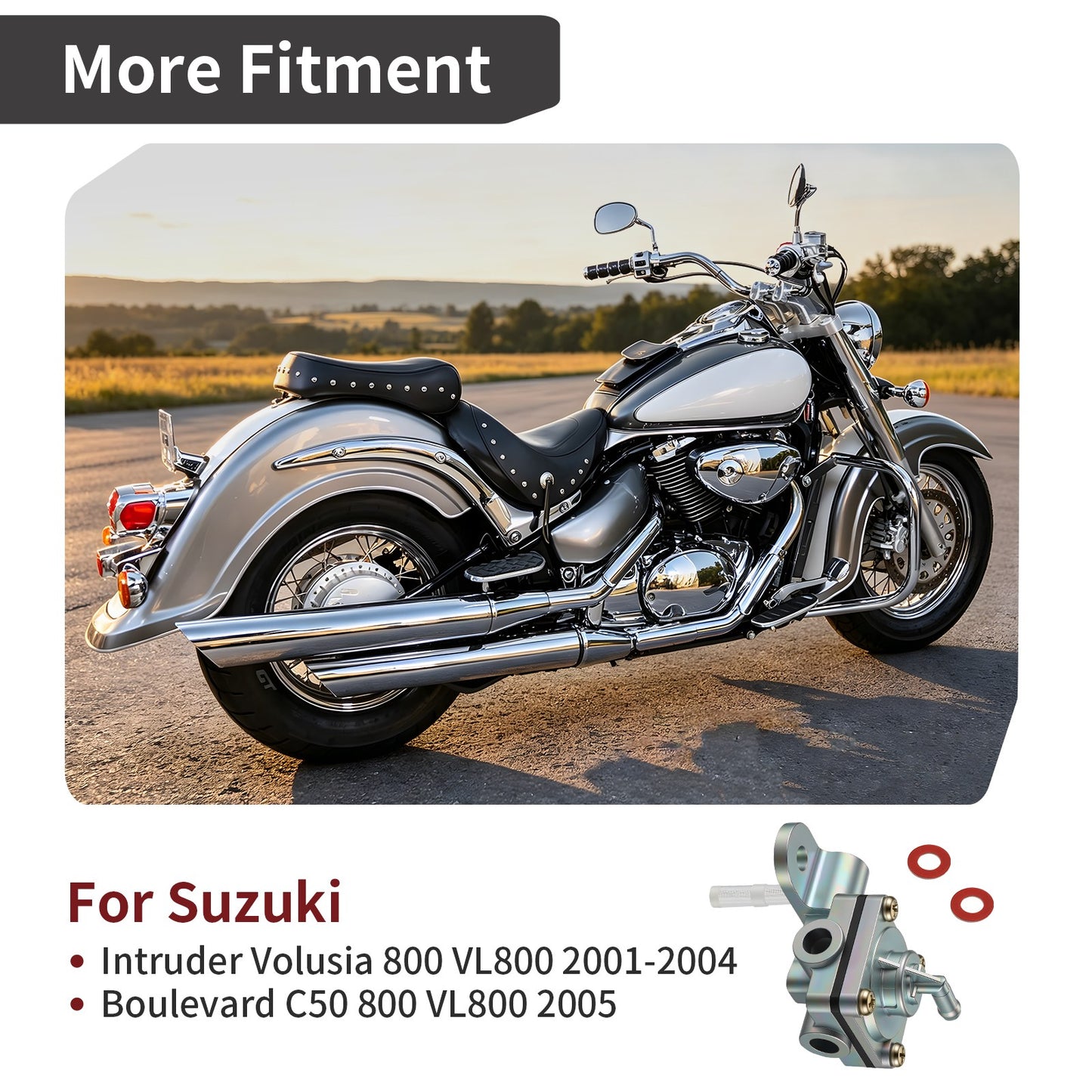 Fuel Petcock Valve for Suzuki Intruder Boulevard C50 800 (2001–2005)