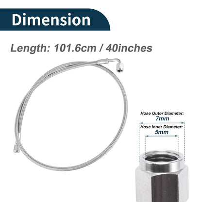 AN-4 Turbo Oil Feed Line Kit for Universal Applications (3.33ft)