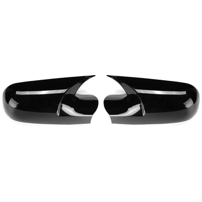 Add-On Gloss Black Side Mirror Cover Cap for Renault Megane 2 MK2 (2002–2009)