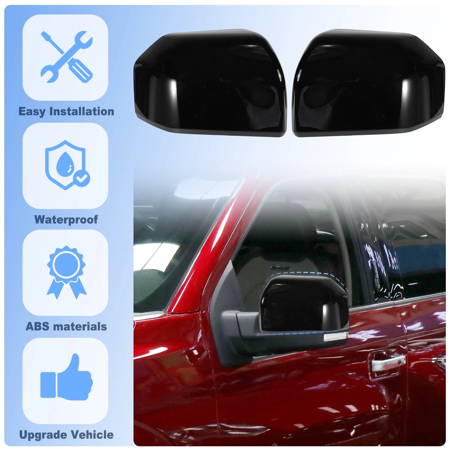 Mirror Cover Cap for Ford F150 (2015–2020)