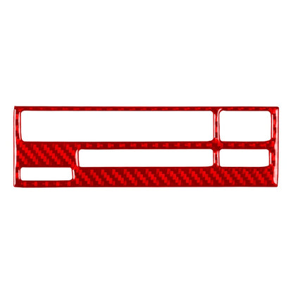 Carbon Fiber Red CD Button Panel Cover Trim for BMW 3 Series E36 (1994–1996)