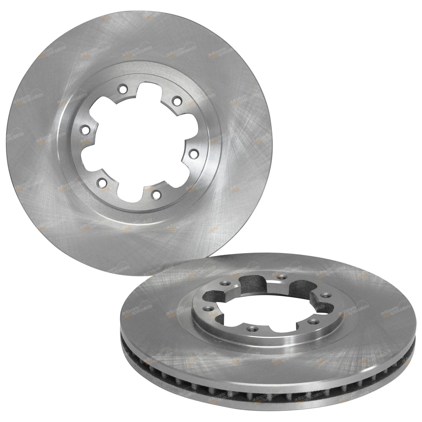 2 Front Disc Brake Rotors for Nissan Navara D22 (2000–2016) 300mm