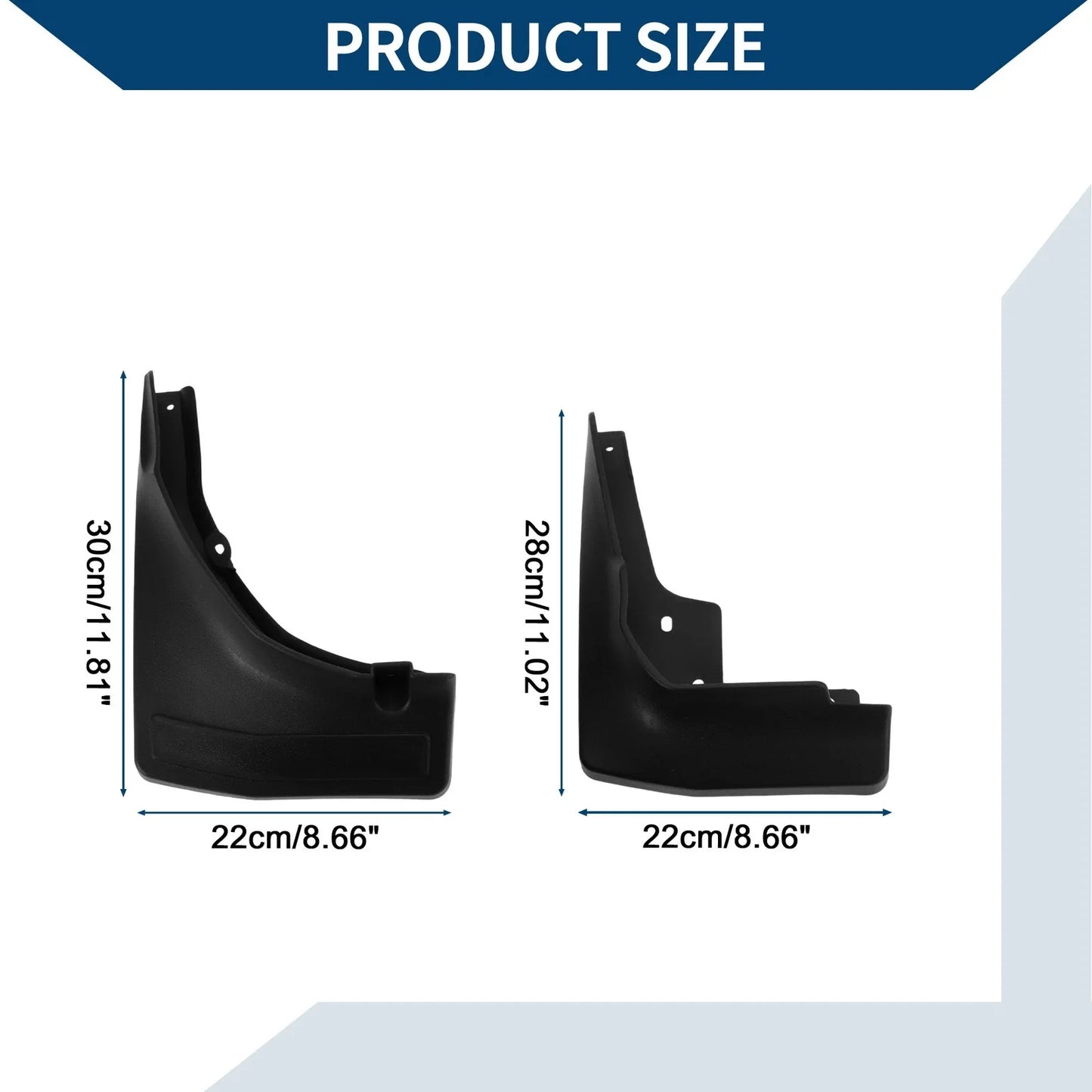 Mud Flaps Splash Guards Set for Mercedes-Benz GLC (2014-2016)