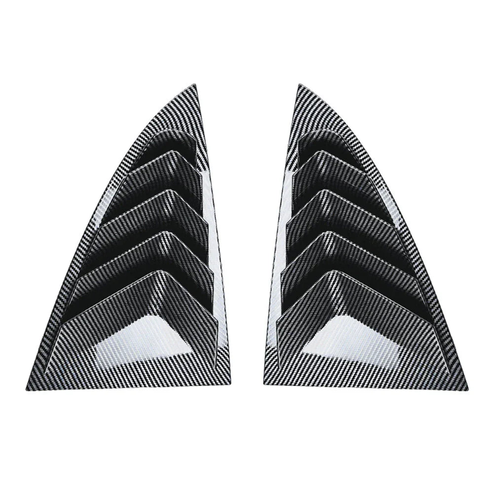 Carbon Fiber Rear Window Louver Cover Trim for Tesla Model Y (2020-2023)