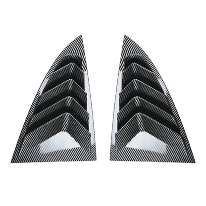 Carbon Fiber Rear Window Louver Cover Trim for Tesla Model Y (2020-2023)