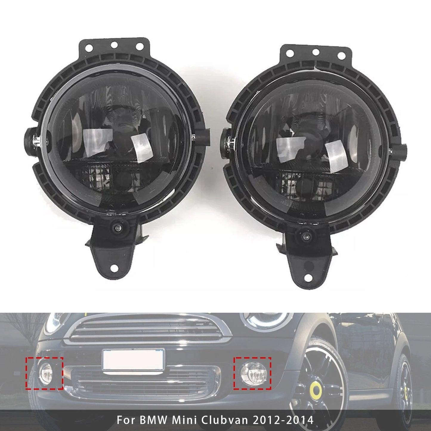 Set of 2 Fog Lights for Mini R55 R56 R58 R59 R60 (63172751295)