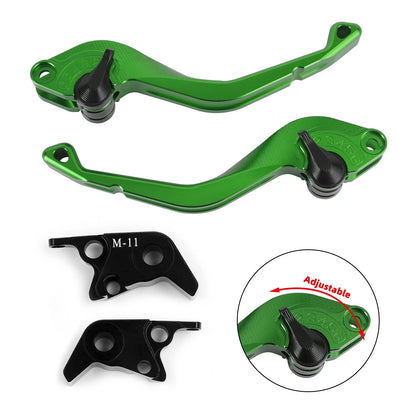 Long Clutch Brake Levers for Kawasaki ZX-6, ZZR600, ZR750, ZX9R (1995–2009) - Blue