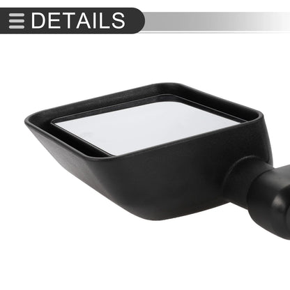 Tow Mirrors for Jeep Wrangler 2007-2017 (2 x No.55077967AB/55077966AB)