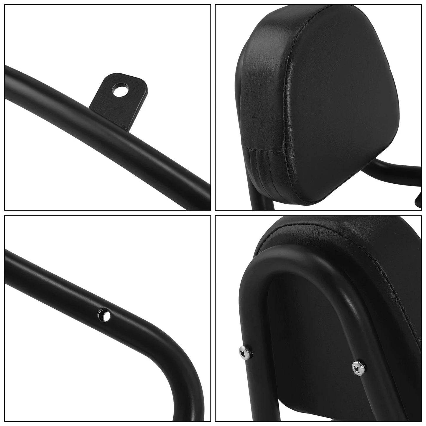 Black Sissy Bar Backrest Pad for Honda Fury VT1300CX (2010-2025)