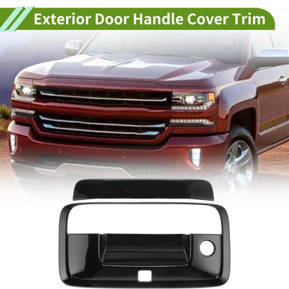 Exterior Door Handle Cover Trim for Chevrolet Silverado (2014–2017) Black