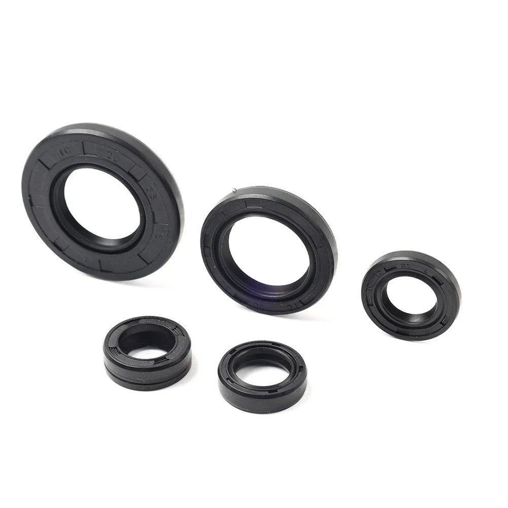 5Pcs Engine Gear Shaft Oil Seals for Yamaha YBR125 Motorcycle (2005-2016)