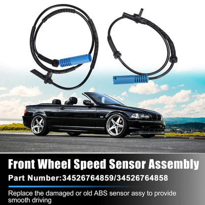 4pcs ABS Wheel Speed Sensor Front Left Right for BMW 325xi Base