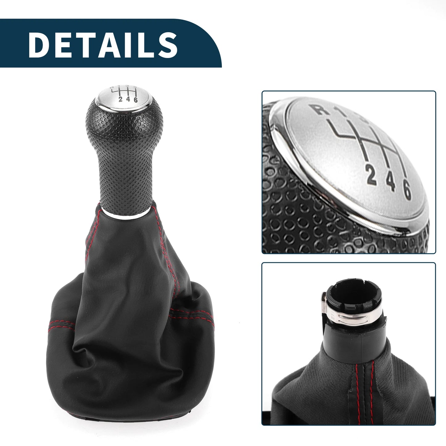 6 Speed Gear Shifter Knob with Cover No. 1J0711113C for Volkswagen Golf
