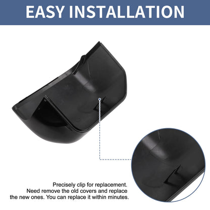 Pair of Mirror Cover Cap for Ford F-150 (2015–2020) FL3Z-17D743-BA Glossy Black
