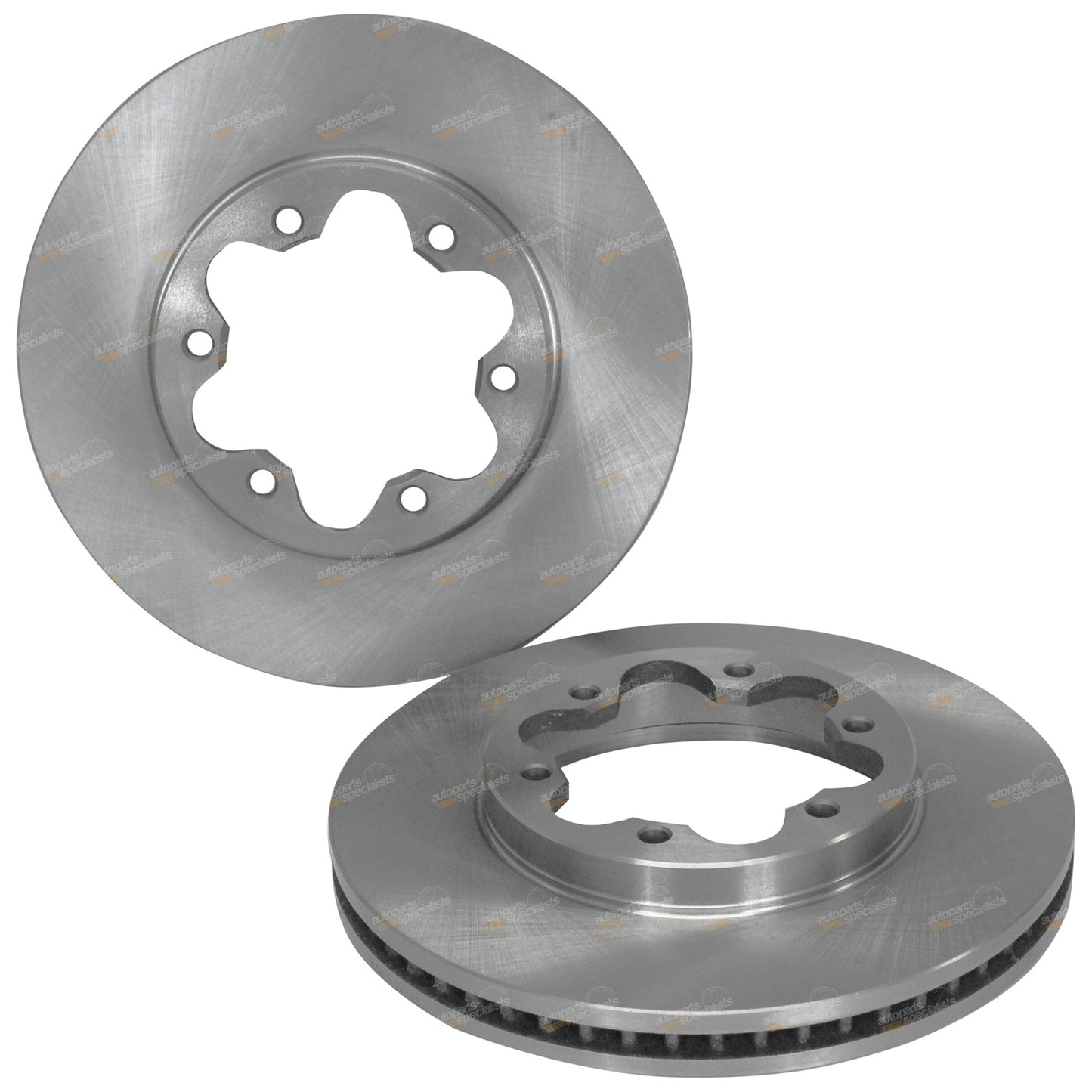 2 Front Disc Brake Rotors for Hiace TRH201 TRH221 TRH223 (2005–2012)