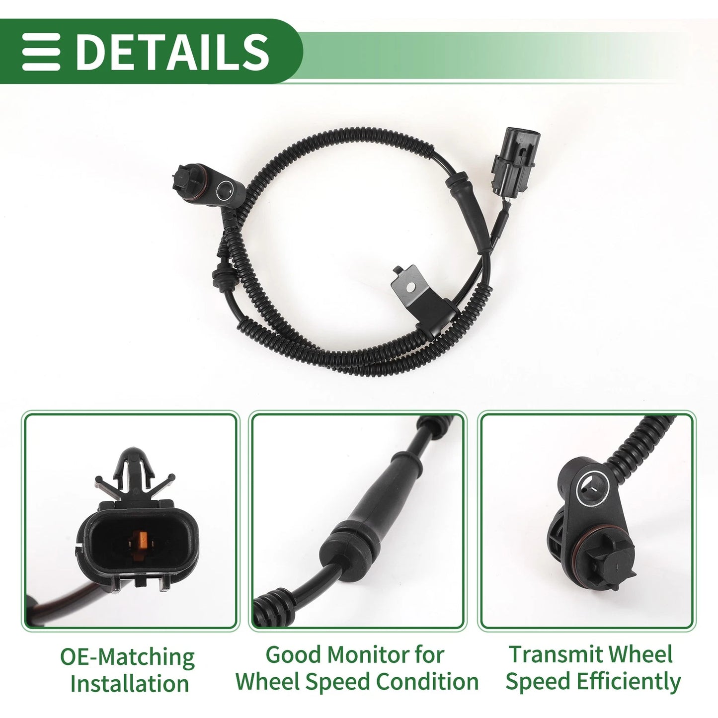 ABS Wheel Speed Sensor No. 956804H100 for Hyundai H-1 (2011)