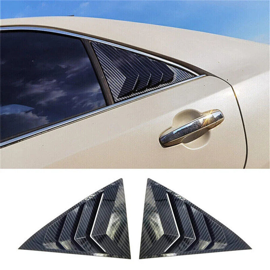Carbon Fiber Rear Side Window Louver Trim Cover for Toyota Camry (2007-2011)