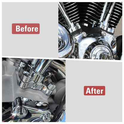 10 x CNC 11mm-14.6mm Engine Bolt Topper Caps Covers for Harley Dyna Softail