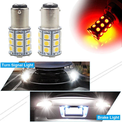 27 x SMD BA15D Red Bulbs for Cabin Marine Boat Interior Lights