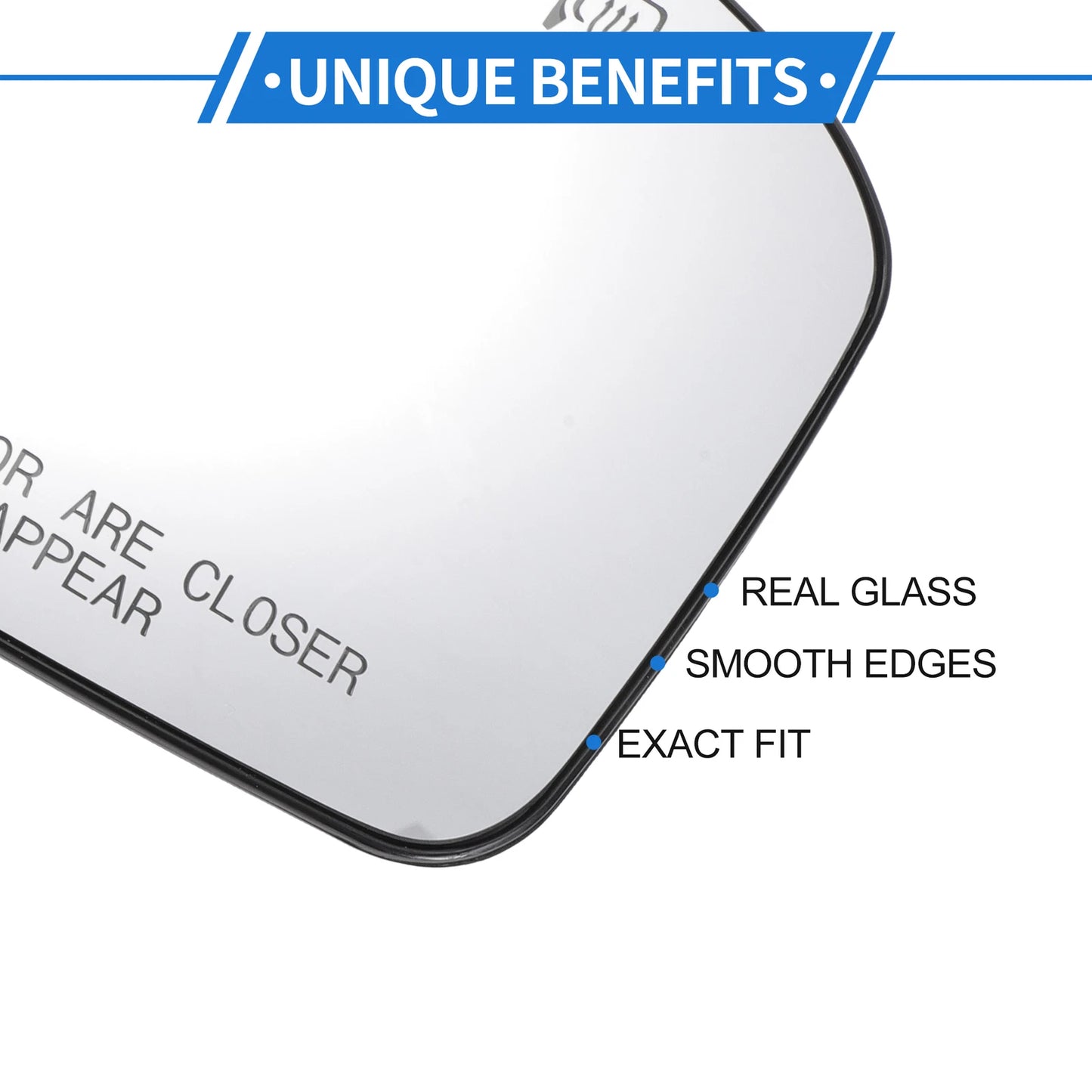 Heated Right Passenger Side Mirror Glass for Ford Fusion (2006–2010)