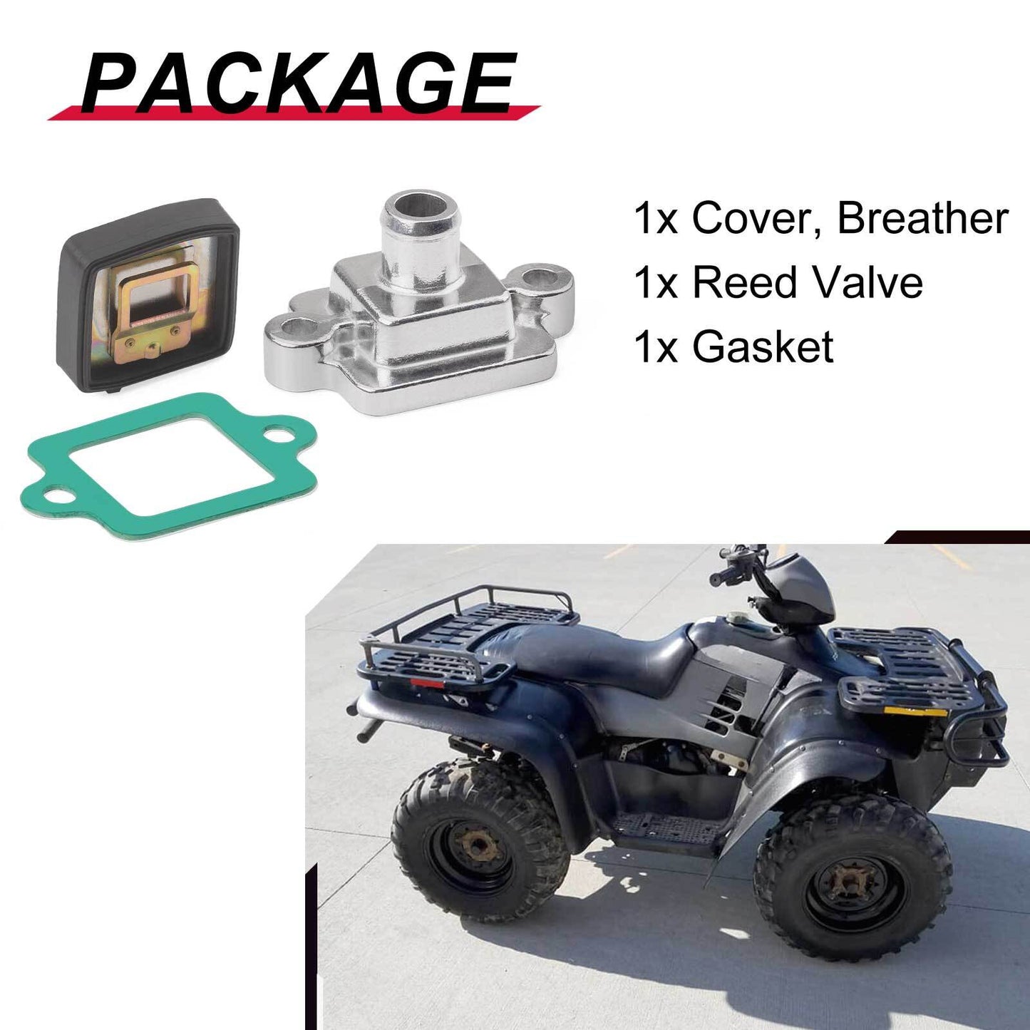 Cylinder Breather Valve Cover & Reed Valve for Polaris Sportsman (600–800)