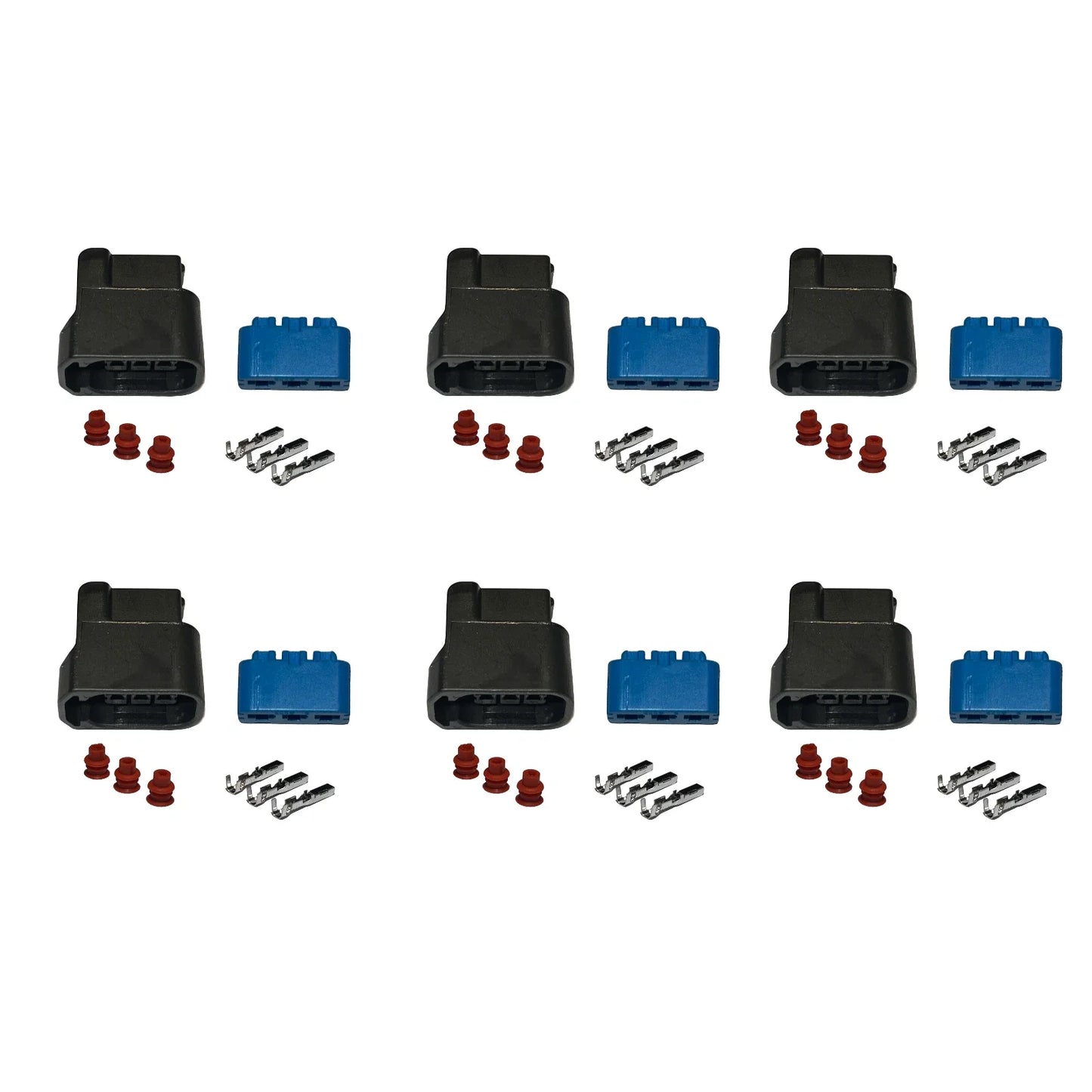 6x 3 Pin Ignition Coil Pack Connector Plug for Honda Accord, Civic (2001–2007)
