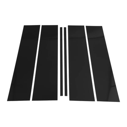 6 Pcs Pillar Window Trim for Chevy Suburban (2021–2023) Black