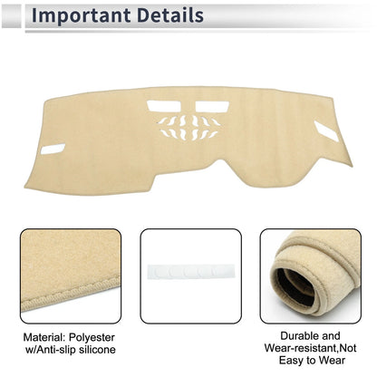 Dashboard Cover Mat for Volkswagen Golf 8 (2021–2024) Sun Protector Beige