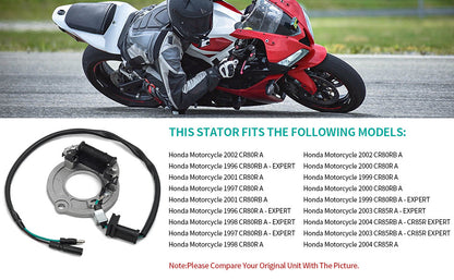 Stator for Honda CR80R CR85R (1996–2004)
