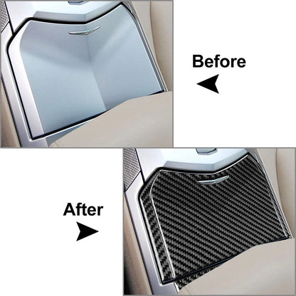 4 x Carbon Fiber Center Console Storage Box Panel Covers for Cadillac CTS (08-13)