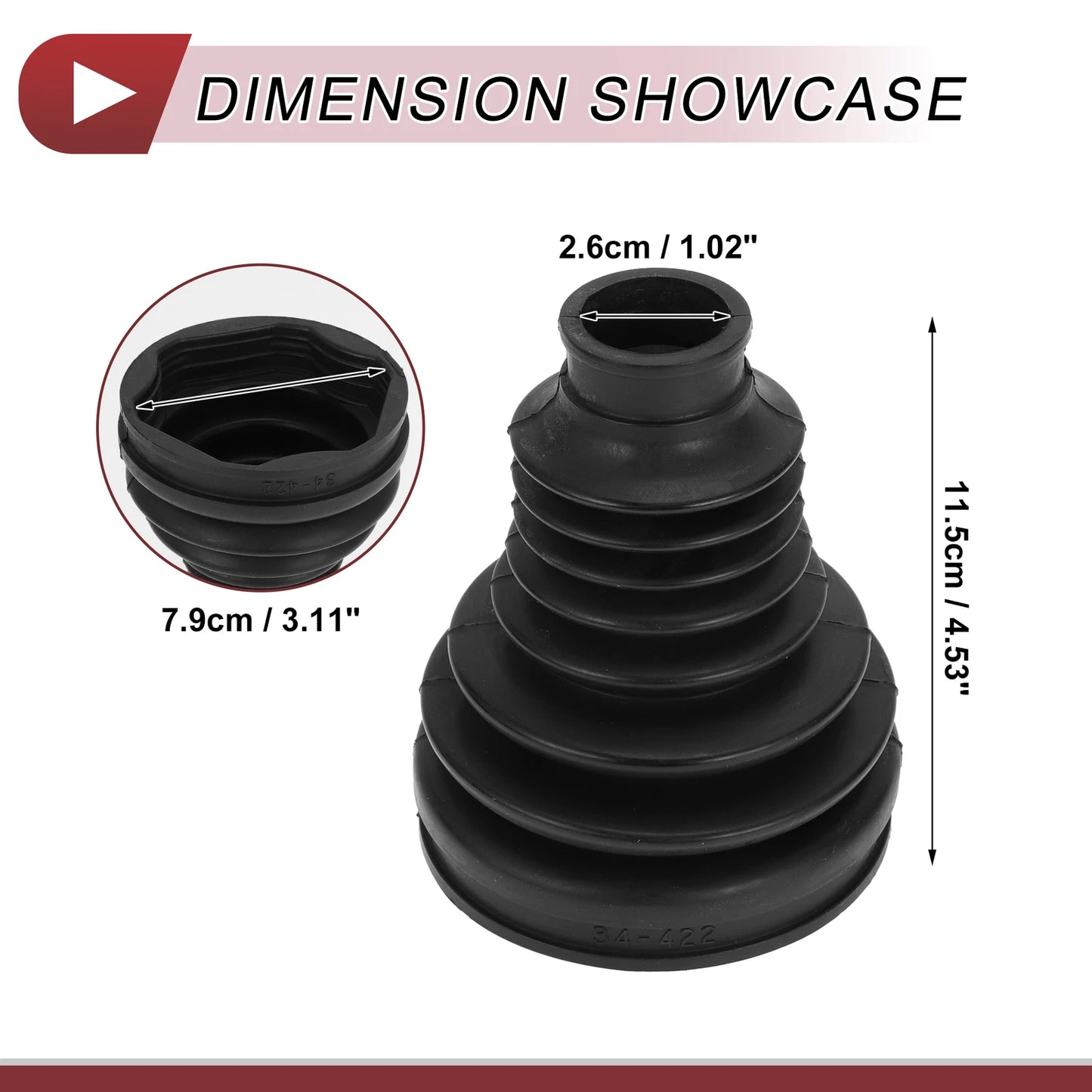 Inner CV Joint Boot Kit with Clamps for BMW i7 (2023–2024) - 31608657288