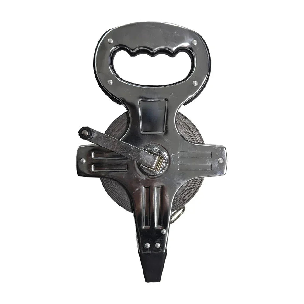 100m Stainless Steel Tape Measure Portable Retractable Ruler