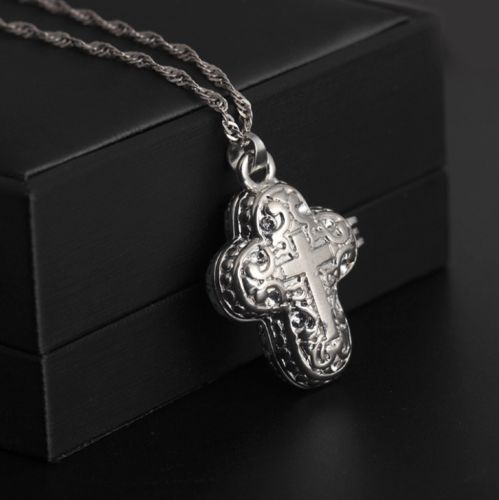Christian Jesus Cross Locket Pendant for Catholic Faith