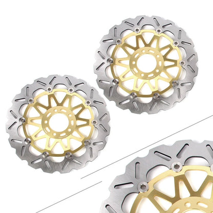 Front Brake Disc Rotors for Kawasaki Ninja ZX7R (1996–2003) ZXR750L (1993–1995) Gold