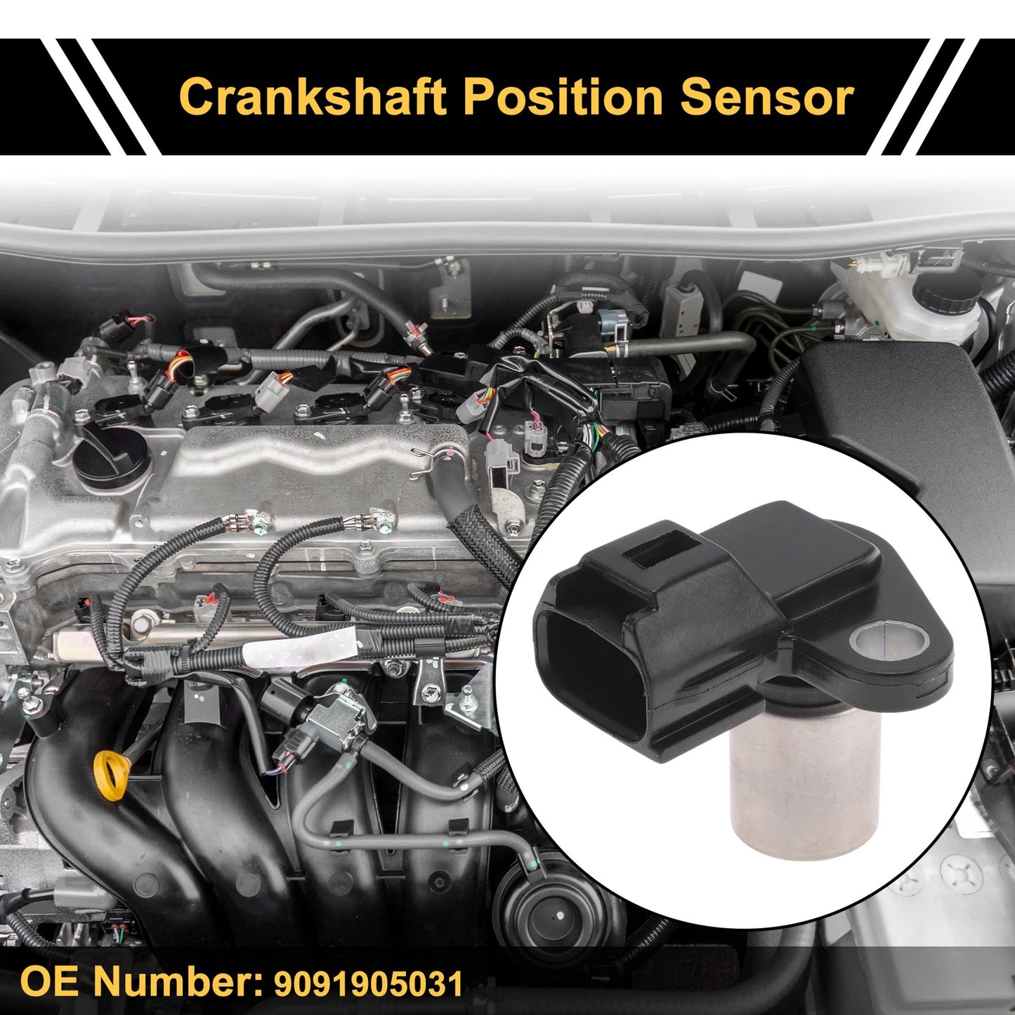 Crankshaft Position Sensor for Toyota Corolla Saloon E110 (1997–2002) No.9091905031