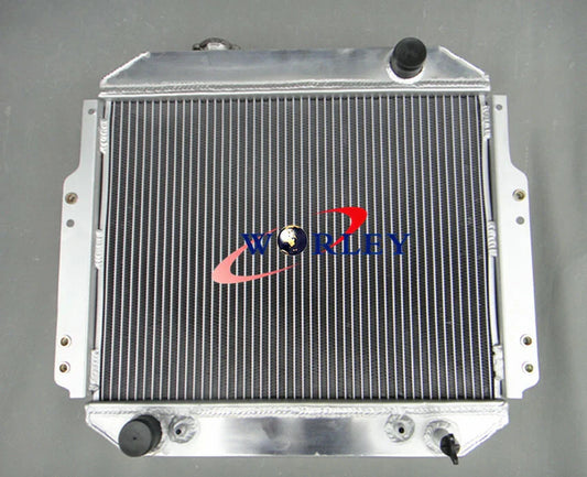 56MM Aluminum Radiator + Fan for Nissan Forklift A10 A25 H20 (1988-1992)