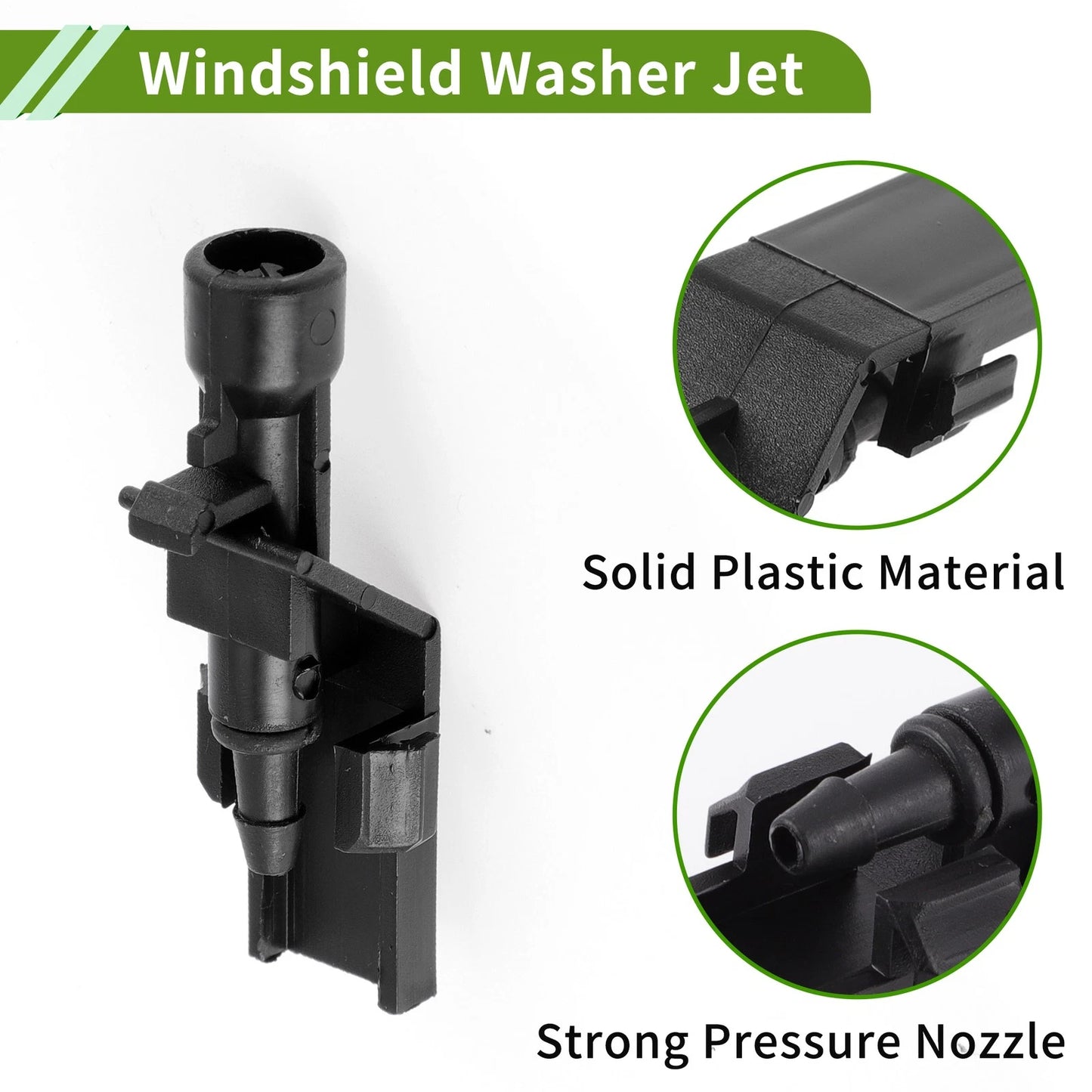 Windshield Washer Nozzle with Hose Connector for Honda (No. 76810TP6A01)