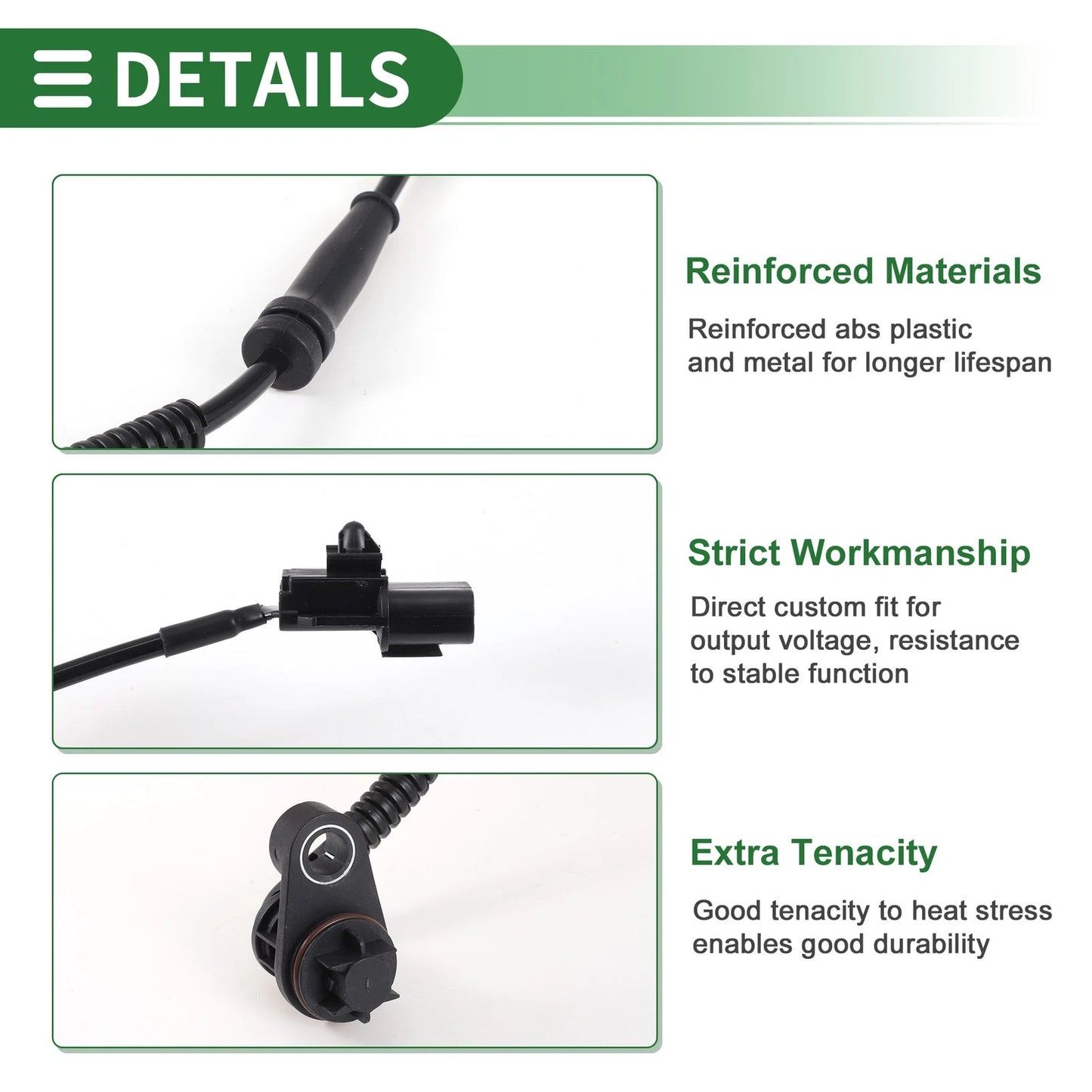 ABS Wheel Speed Sensor No. 956804H100 for Hyundai H-1 (2011)