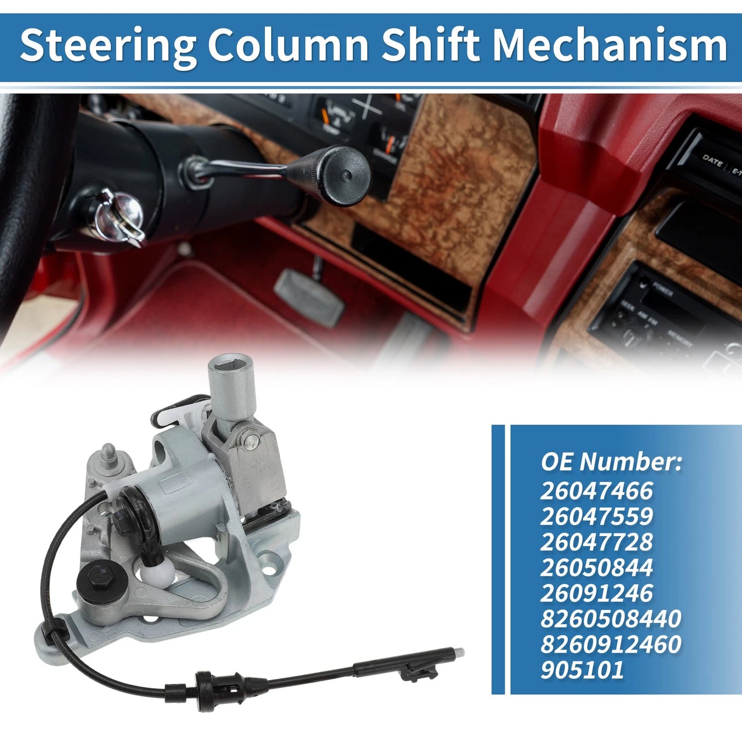 Steering Column Shift Mechanism for GMC K1500 K2500 K3500 (1995–1999)