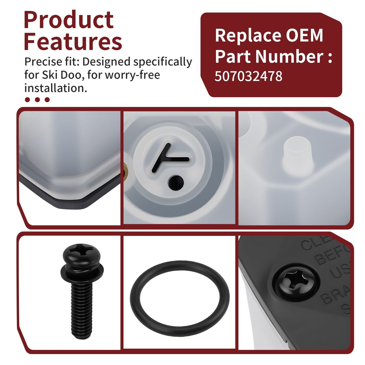 Master Cylinder Reservoir for Ski-Doo Grand Touring 600 (2016–2020)