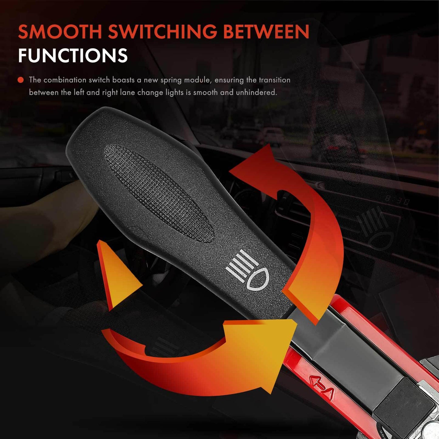 Turn Signal Switch for Kenworth T270 T300 T370 W900A W900B W900L (2000–2023)