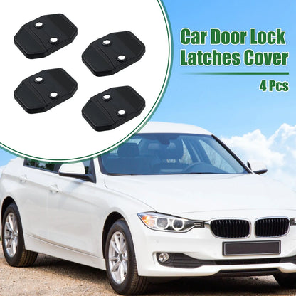 4pcs Door Latch Lock Cover Protector for BMW 1 Series 2 Series ABS Black