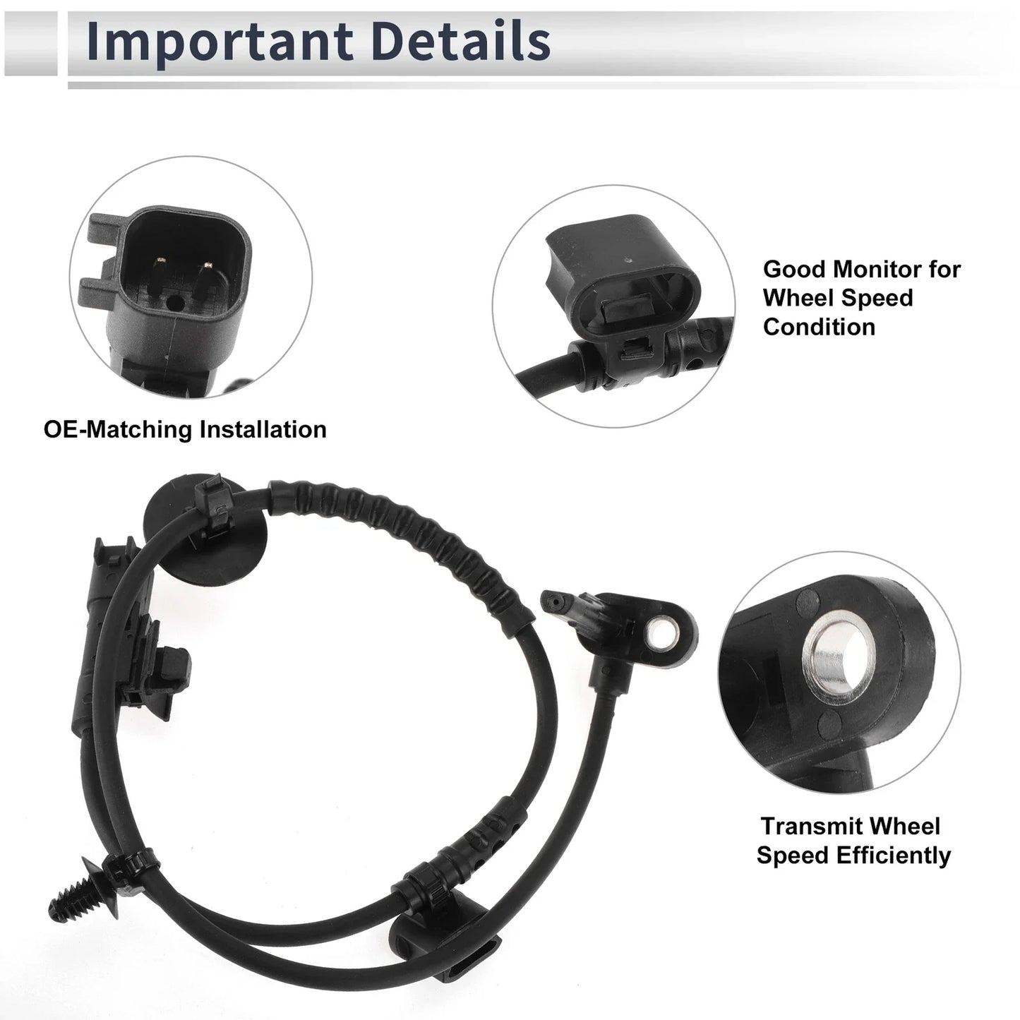 ABS Wheel Speed Sensor for Chevrolet Trax 2015-2022 2 x Front Left/Right