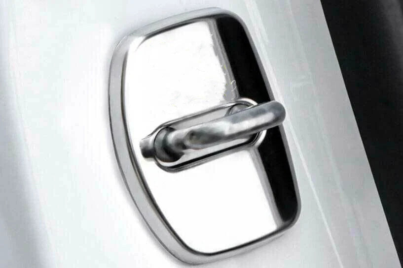 Chrome Steel Door Lock Protection Cover Trim 2 x Cadillac XT4 CT4 XTS ATS