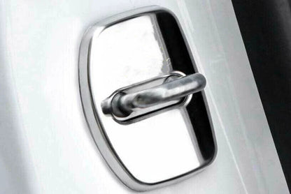 Chrome Steel Door Lock Protection Cover Trim 2 x Cadillac XT4 CT4 XTS ATS
