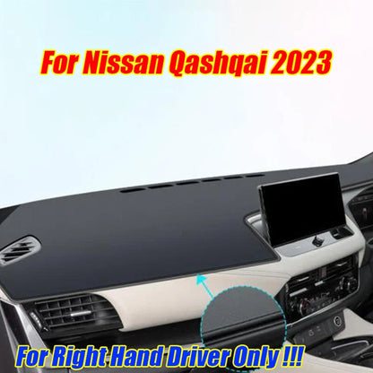 RHD Leather Dashboard Cover Pad Mat for Nissan Qashqai (2023)